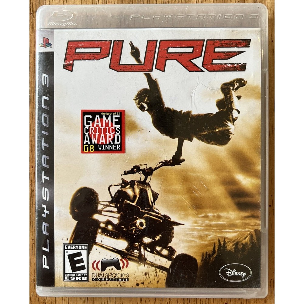 PURE Sony PlayStation 3 Video Game (PS3, 2008, Disney) Complete With Manual